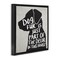 Stupell Industries Dog Fur Funny Pet Phrase Framed Floater Canvas Wall Art